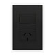 Essenza Platinum armadas - 1 Interruptor y 1 Tomacorriente